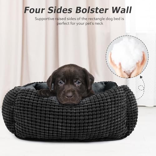 MIXJOY Dog Beds for Medium Dogs Washable, Rectangle Pet Bed Medium Size Dog - Image 3