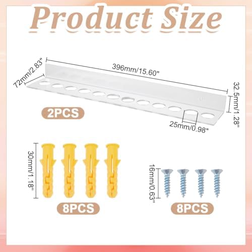 2PCS Long Scissor Holder Acrylic Wall Mounted Shear Holder - Image 2