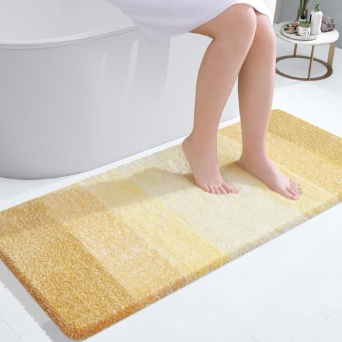 OLANLY Bathroom Runner Rug 45x27, Extra Soft Absorbent Microfiber Bath Rugs by OLANLY