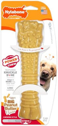 Nylabone Power Chew Textured Bone Dog Toy, Peanut Butter Flavor by Nylabone