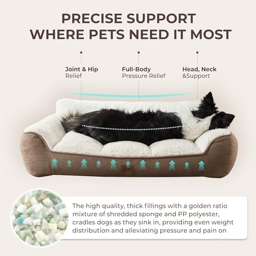 XL Extra Thick Orthopedic Bolster Dog Bed - Image 2