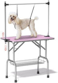 Lyromix 42'' Stainless Steel Pet Dog Grooming Table, Arm/Noose/Tray by Lyromix