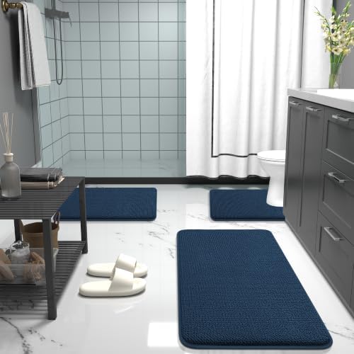 OLANLY Thick Memory Foam Bathroom Rugs 35x24, Soft Absorbent Bath Mat - Image 7