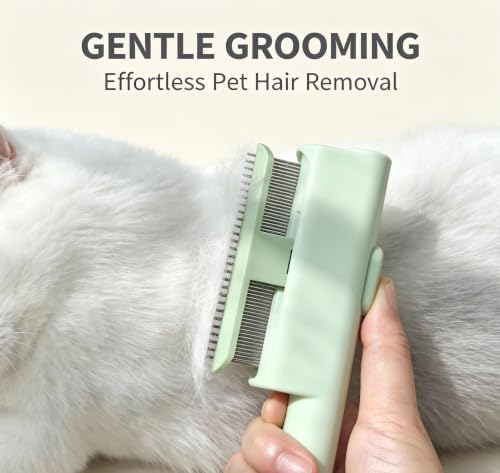 2pcs of Pet Brush, Stainless steel comb 7.5"x 2.7", Cat comb, Dog Brush - Image 3