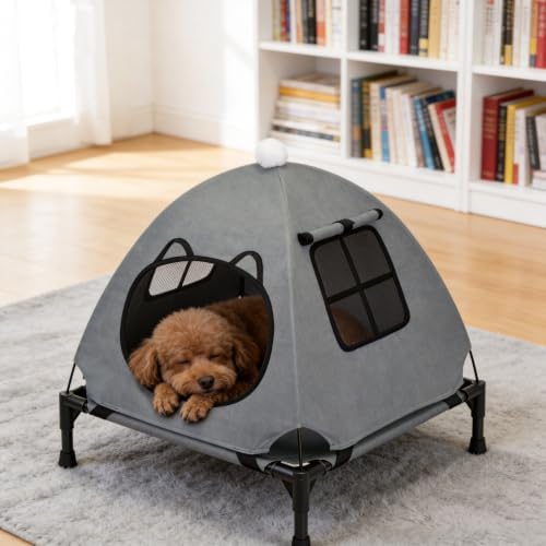 Anti-Anxiety Open Elevated Pet Hammock Bed Tent House - Image 4