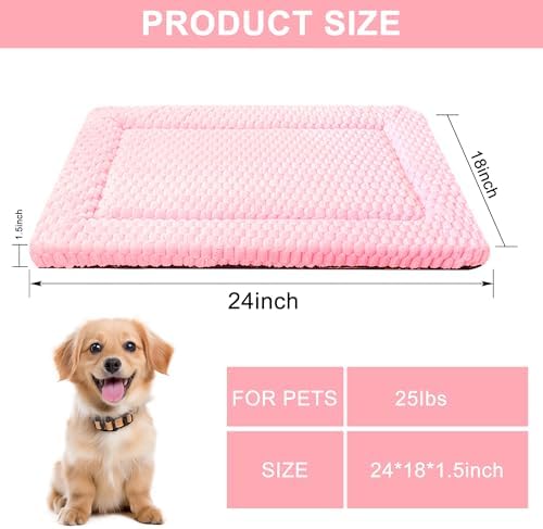 Dog Bed Mat, Reversible & Ultra Soft Kennel Pad-Machine Washable Pet Bed - Image 2