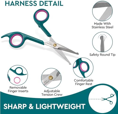 Professional Dog and Cat Grooming Scissors, Pet Grooming Shears, Sharp - Image 4