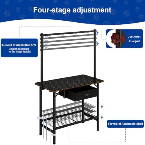 32 Inch Adjustable Dog Grooming Table - Image 4