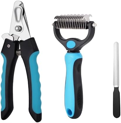 Kuzey Home Pet Nail Clipper & Deshedding Comb Set by Unknown