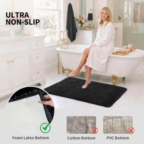 ILANGO Bathroom Rugs 24" × 17", Extra Soft Absorbent Microfiber Bath Rugs - Image 6