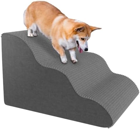 Pet Stairs for Small Dogs and Cats, Comfortable Curved Design by Unknown