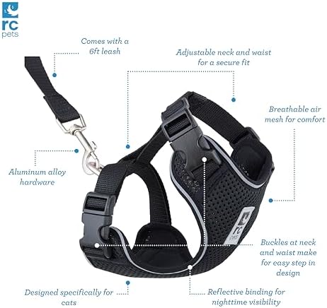 RC Pets Adventure Kitty Cat Harness, Trail Badges - Image 5