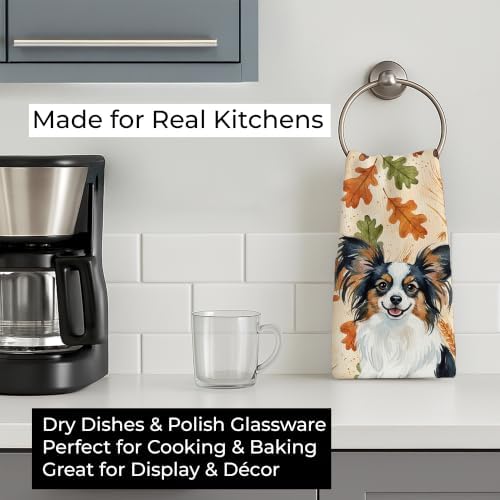 Caroline's Treasures Papillon Dogs Kitchen Towel 15x25 in - Image 3