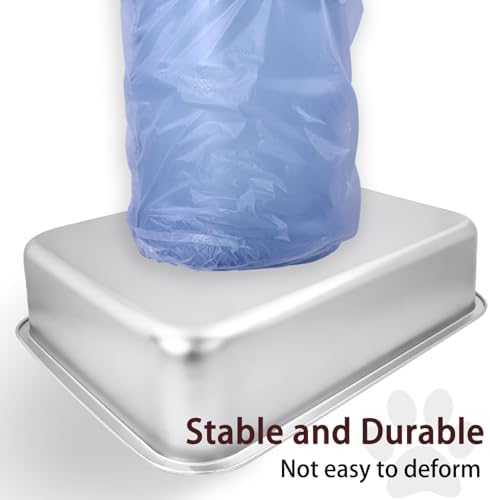 Small Stainless Steel Litter Box, 17.5"×13.6"×4" - Image 7