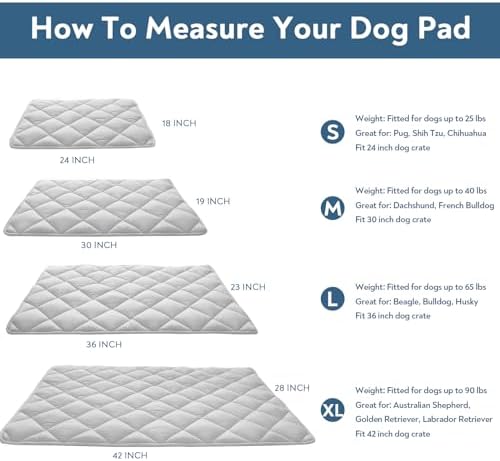 Dog Crate Pad 2 Pack, Soft Dog Crate Mat - Image 5