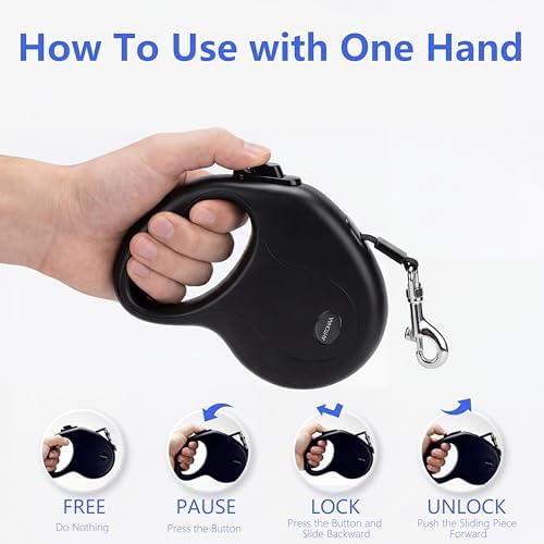 10FT Retractable Dog Leash for Small Medium Dogs/Cats up to 33lbs - Image 6