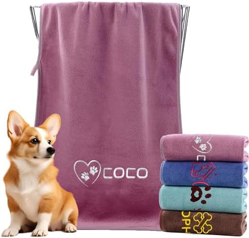 xrlsg Personalized Dog Towel Custom Towel by XRLSG