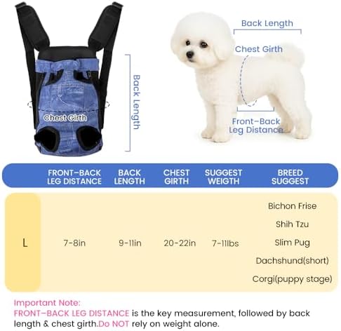 Mosago Dog Backpack Carrier, Front Chest Carrier - Image 2