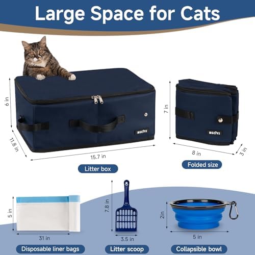 Portable Cat Travel Litter Box - Image 2