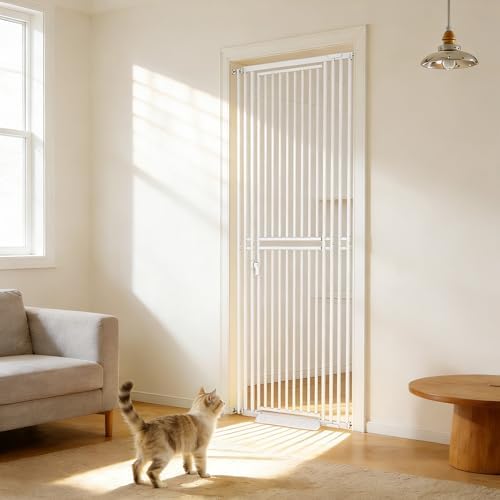 78.74" Extra Tall Cat Gate for Doorway, Wide Adjustable 27.56"-41.7" No by Unknown