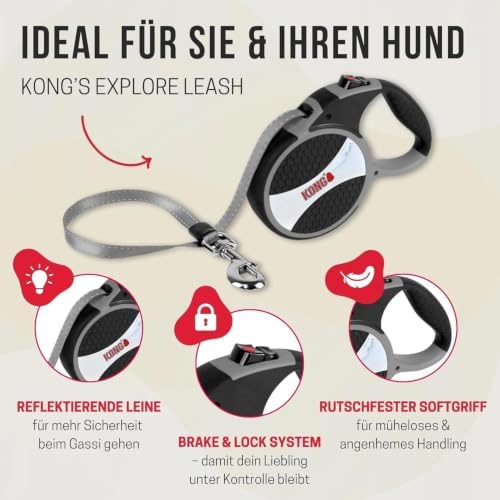 Alcott Kong Explore Retractable Dog Leash, KNG EXP LG BL - Image 7