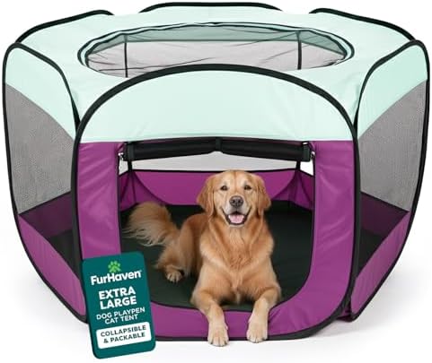 FurHaven Soft-Sided Dog & Cat Playpen, Portable Foldable Indoor & Outdoor Pet by FurHaven