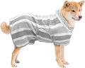 Fast Drying Dog Bathrobe, Super Absorbent Stripes Dogs Towel, Adjustable Warm by PawSailor