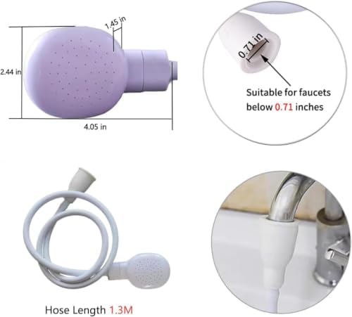 Pet Shower Attachment Kit with Handheld Sprayer – Slip-On Connector - Image 3