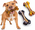 Dog Chew Toys for Aggressive Chewers, Durable Interactive Dog Bone Chew Toy to by Anoodi
