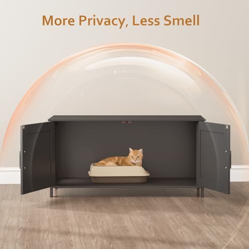 Homhedy 39.4" L Cat Litter Box Enclosure - Image 2