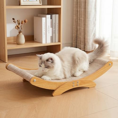 Extra-Larger Sisal Cat Scratcher Bed, Furniture Protector by AROPEMEPETS