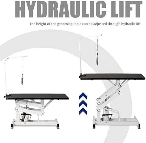 42.5” Pet Dog Hydraulic Grooming Table Adjustable Height Trimming Drying Table - Image 4
