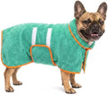 Dog Bathrobe, Super Absorbent for Small to Large Dogs, Lake Green M by Bienbee