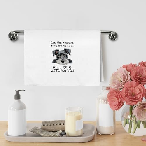 Funny Dog Every Meal You Make Every Bite You Take Kitchen Towels, Schnauzer - Image 3