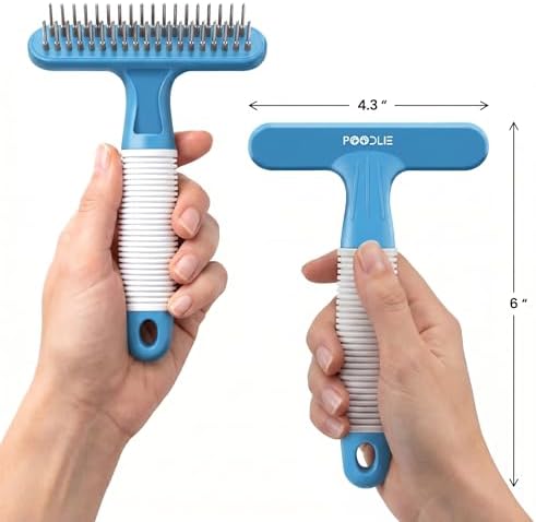 POODLIE Poodle Pet Dog Grooming Rake | Dematting Tool - Image 6