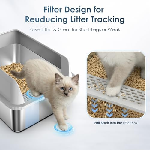 Suzzipaws Stainless Steel Cat Litter Box - Image 3