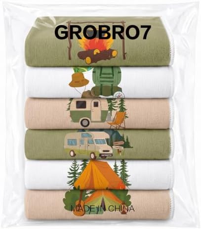 Camping Kitchen Hand Towel, 6 Pack Kitchen Dish Cloths Set - Image 7