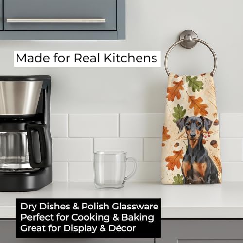 Caroline's Treasures German Pinscher Dogs Kitchen Towel 15x25 in - Image 3