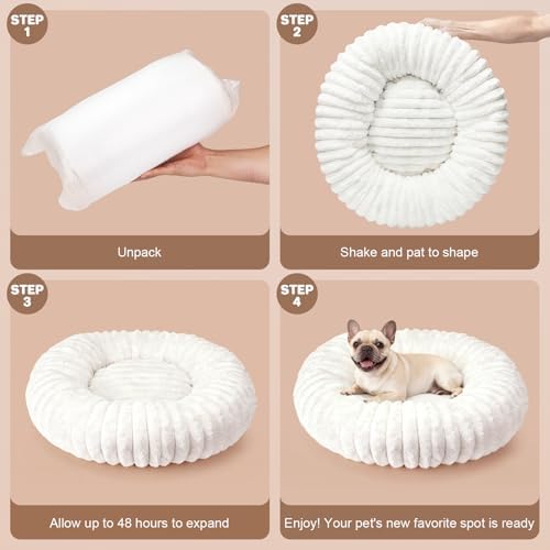 Donut Dog Bed for Small & Medium Dogs, Pet Bed - Image 6