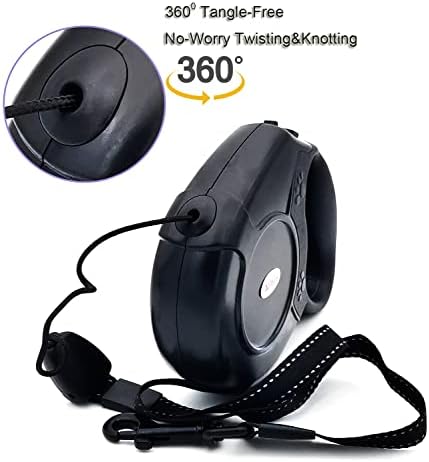Retractable Dog Leash 26ft, 360° Tangle-Free Long Cord Pet Puppy Walking Leashes - Image 3