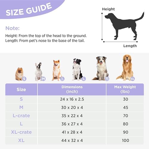 LE SURE Cute Aesthetic Dog Beds Large Sized Dog, Thick Pet Pillow 36x27 - Image 5