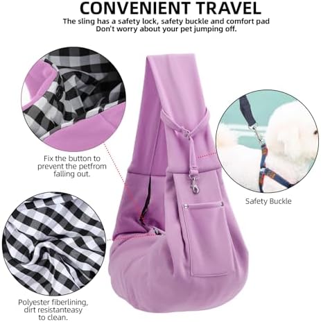 ARZQUT Dog and Cats Carrier Sling, Small Pet Carrier - Image 4