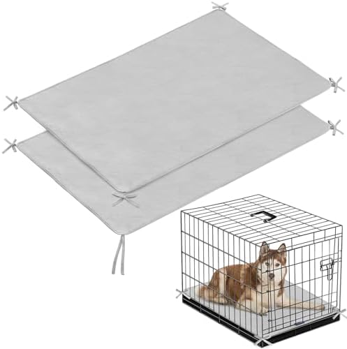 Waterproof Dog Crate Mat with Rope 2 Pack by Moonsea