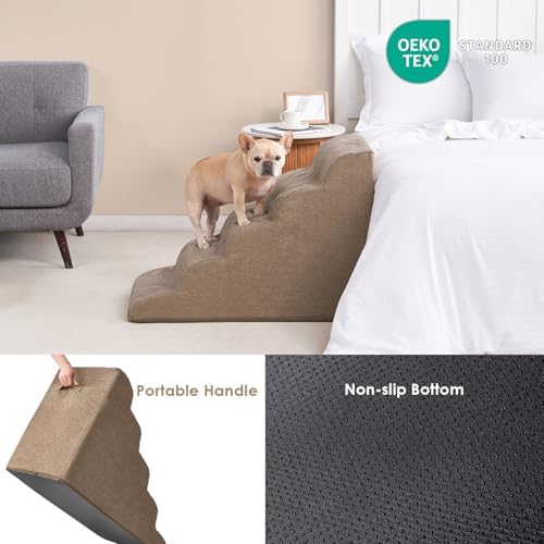 EHEYCIGA Extra Wide Dog Stairs for Large Dogs, 24.4" H Pet Step - Image 6