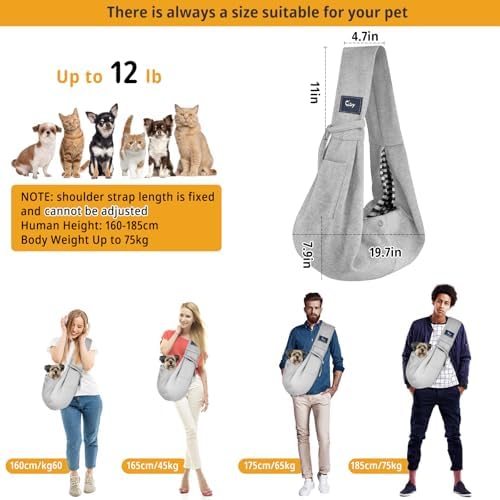 CUBY Dog and Cat Sling Carrier - Image 6