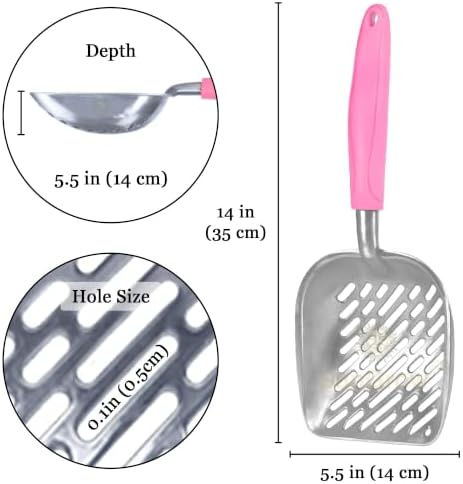 SunGrow Cat Litter Scoop, Life Transforming Cat Scooper, Saves Clear Litter - Image 4