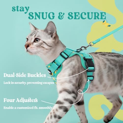 rabbitgoo Cat Harness and Leash Set, Escape Proof Vest, Lemon Grove - Image 6