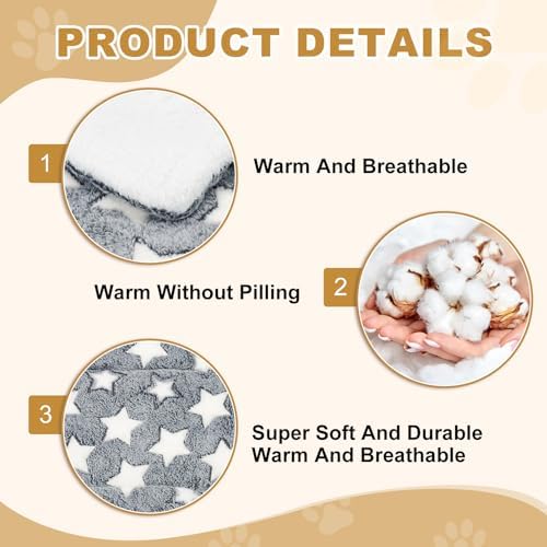 Dog Cat Bed Mat, Soft Coral Fleece Pet Cushion Pad - Image 3