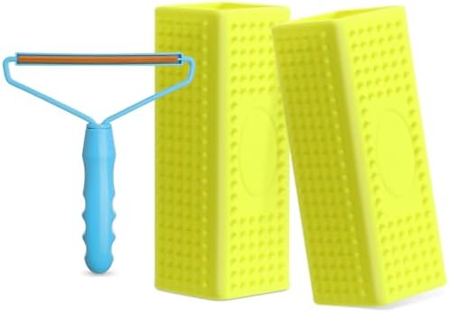 Honeydak 3 Pcs Hair Remover Tool, Dog Cat Hair Remover, Light Blue by Honeydak