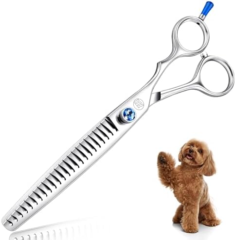 Moontay 7.5" Dog Grooming Chunkers Scissors, Straight -24 Teeth by Moontay